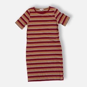 Polagram NWOT striped t shirt midi dress sz S